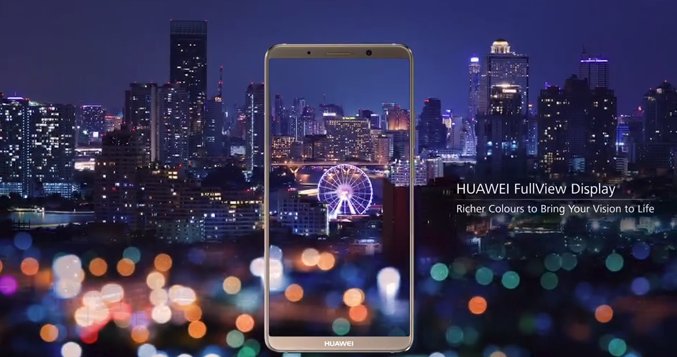 HUAWEI Mate 10 Pro Full Viewディスプレイ（出典 HUAWEI公式サイトより）