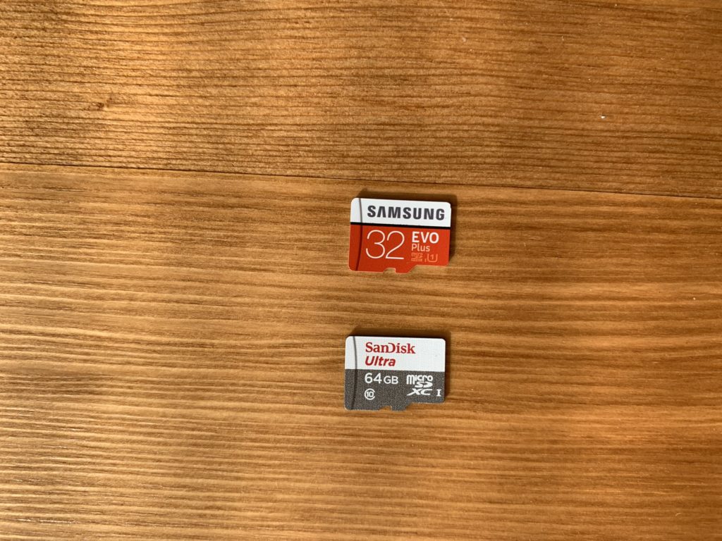 microSDカードを比較