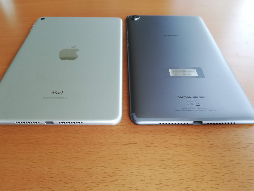 iPad mini 5とMediaPad M5を比較