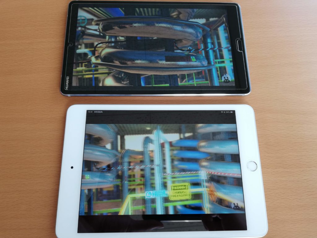 iPad mini 5とMediaPad M5のAntutuを比較