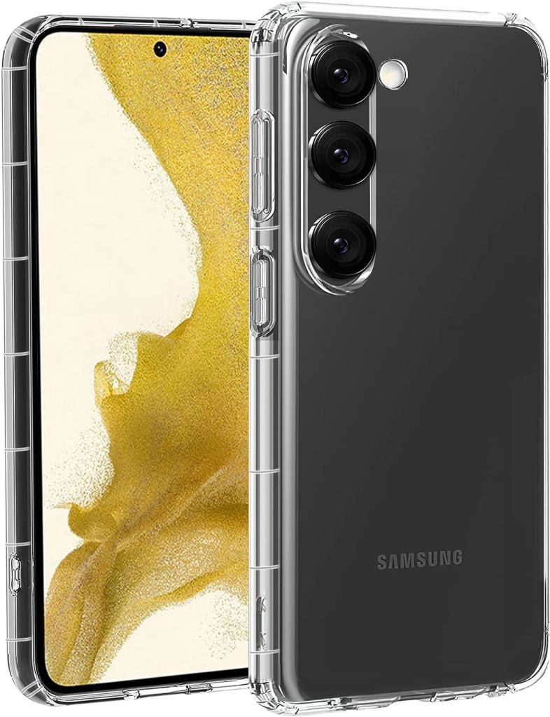 Samsung Galaxy S23 ケース クリア Galaxy S23 専用ケース サムスン ギャラクシー スマホケース 透明 ソフト 軽量 薄型 滑り止め ワイヤレス充電対応 落下防止 衝撃吸 収傷つけ防止 Galaxy S23 TPU カバー